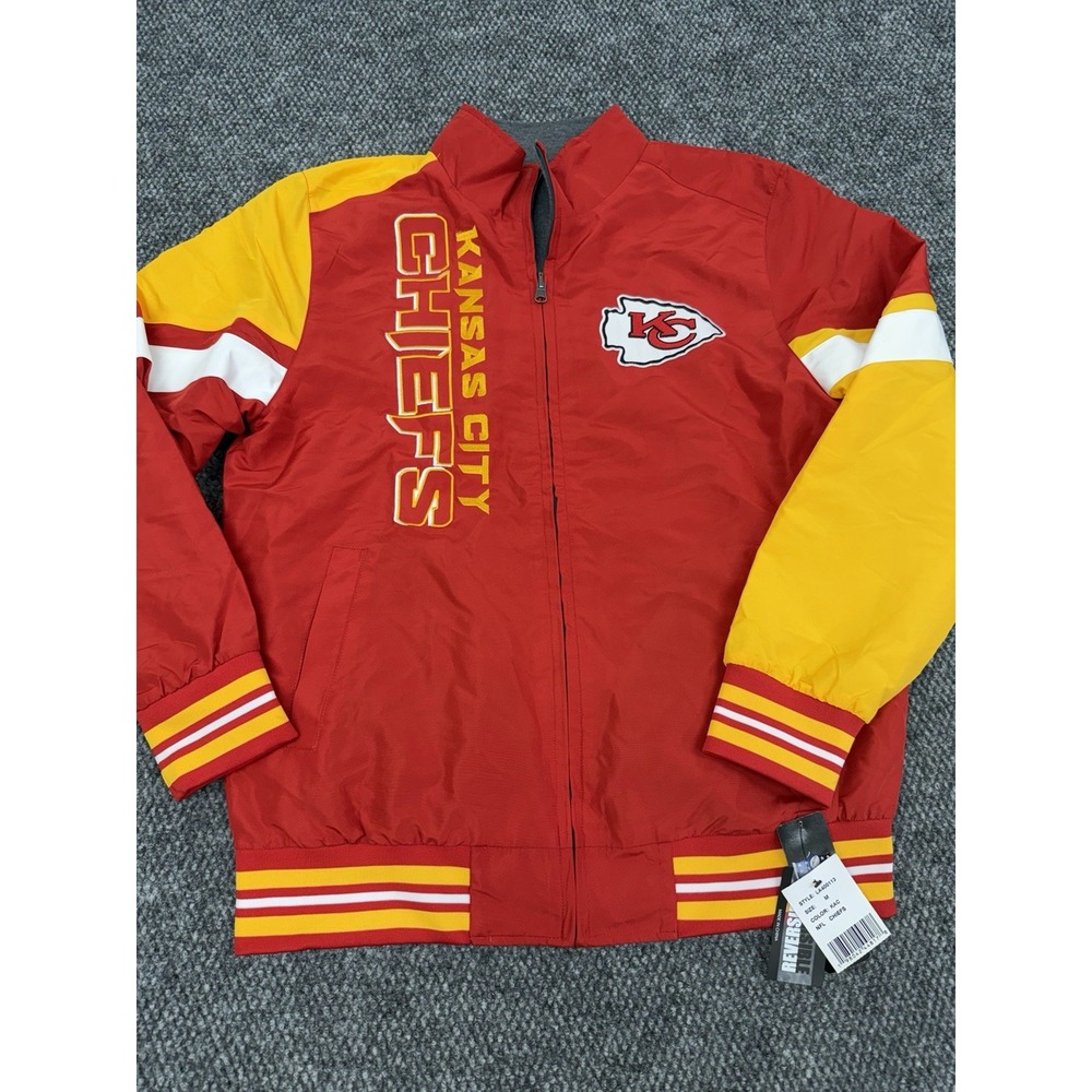 Kansas City Chiefs Men's Medium REVERSIBLE Lightweight Jacket NFL - New